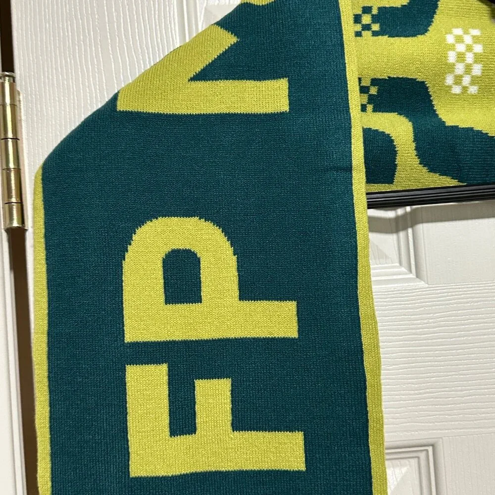 NWT free people movement Big League Reversible Scarf in Honeydew/Chartreuse